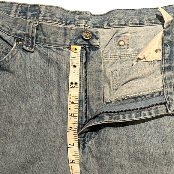 RIDERS BY LEE Jeans Lt Wash 34" Waist Length 39 1/2" Mom Style High Waist - Picture 12 of 16